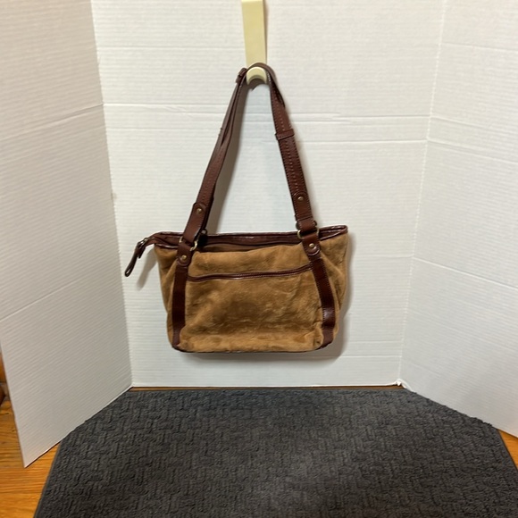 Relic vintage shoulder bag. Suede and canvas - Picture 2 of 10